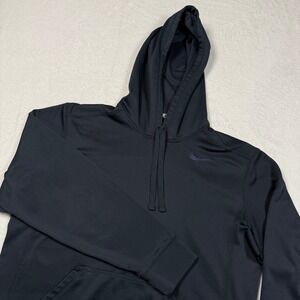 Nike Therma-FIT Hoodie Mens Medium Blue Swoosh Pullover Sweatshirt 371643-479